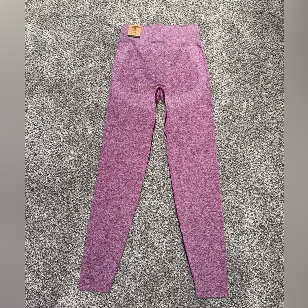 Pink seamless active leggings - Picture 4 of 4